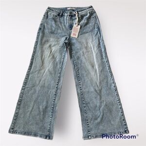 WASH LAB Billy T Pier Wide-Leg Jeans in light wash size 27